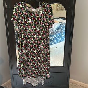 LuLaRoe women’s T-shirt dress with a pocket; size XL